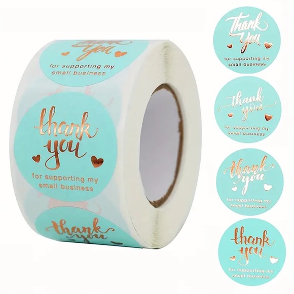 Other - 500pcs/Roll~ Thank You Stickers